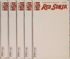 🔴 5x COPIES RED SONJA #1 VOL 3 DYNAMITE AUTHENTIX BLANK VARIANT 2016 Conan NM- picture