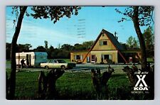 Geneseo IL-Illinois, KOA Campground, Antique, Vintage c1976 Souvenir Postcard picture