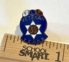 RARE Vintage FLT VETERAN 35 Years Odd Fellows Anniversary Specialized Lapel Pin picture