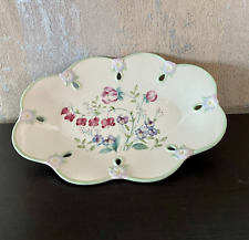 Lenox Spring Bouquet Ovel Plate with open Cut-Work Patten picture