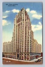 Detroit MI-Michigan, Scenic View Fisher Building, Antique Vintage Postcard picture