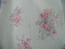 Beautiful Yuwa Pink and Lavender Rose Bouquets on Bone Embroidered Lawn HTF BTY picture