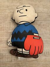 Vintage Charlie Brown Pillow  Baseball Mit 1963 Very Rare HTF Ex Condition picture