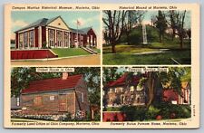 Marietta OH - MultiView - Museaum - Mound - Rufus Putnam - Land Office - 1937 picture