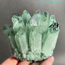 310g+ Natural Raw Green Ghost Phantom Geode Cluster Mineral Specimen Crystal 1PC picture