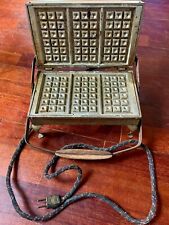 ANTIQUE EARLY 1900'S WESTINGHOUSE ELECTRIC WAFFLE IRON WITH ORIGINAL CORD picture