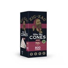 Zig-Zag  Rolling Papers - 70mm Ultra Thin Pre Rolled Cones - 800 Bulk Pack picture