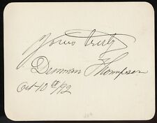 Denman Thompson d1911 signed autograph auto 3x4 Cut American Actor & Playwright picture