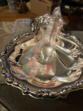 International SilverPlate Shell Shaped Dish with Spoon, New/Shiny picture