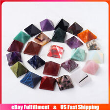 Natural Quartz Crystal Orgonite Energy Pyramid Healing Mineral Stone Tower Reiki picture