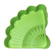 TUPPERWARE EXTRA LARGE DISH EASY DRY IN LIME GREEN LOOKS GREAT SEE AS-IS picture