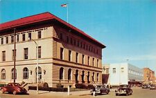 Bismarck ND North Dakota Mail Office Courthouse Main Street Vtg Postcard A4 picture