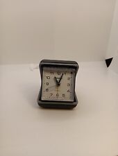 Vintage Style Advance Travel Alarm Clock - Quartz Movement - Black Case Tested picture