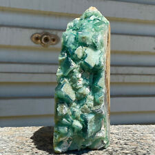 4.06LB   Natural Green Fluorite Crystal Obelisk Quartz Point Specimen Healing picture