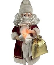 Telco Motionette Santa Claus Lighted 22” Animated Moving Illuminated Vintage picture