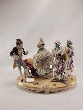 Volkstedt Porcelain Dresden Lace Figural Group Germany 19th 20th Century picture