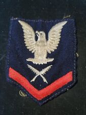 WWII USN Navy WAVE Size Chevron Rate Twill Patch L@@K Just About 2.5 X 3 Inch picture