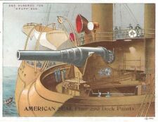 Trade Cards Illustrate U.S. Navy History, Armored Vessels, Troy, NY, Paint picture