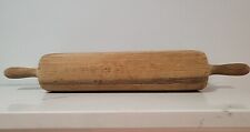 Oversized Primitive Antique Wood Rolling Pin, One Piece 22