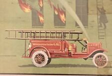 1953 Bowman Firefighters # 42 1923 Hose Cart picture