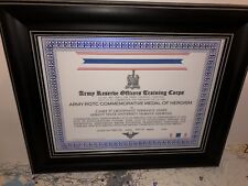 ARMY R.O.T.C. / COMMEMORATIVE MEDAL OF HEROISM CERTIFICATE picture