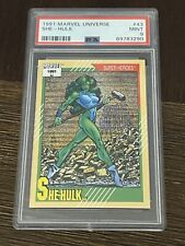 1991 Impel Marvel Universe - #43 She-Hulk - PSA 9 MINT Graded Trading Card picture