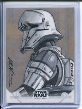 Topps Star Wars Sketch Card Scott Houseman #1/1 Imperial Tank Trooper Rogue One picture