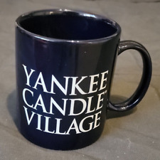 Yankee Candle Company Coffee Mug Village Cup Navy Blue  South Deerfield MA picture