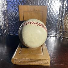 Thai International Handcrafted Baseball 2013 10” Wood Carved Sculpture  picture