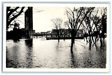 c1930's Flood Building Scene Cedar Rapids Iowa IA RPPC Photo Antique Postcard picture