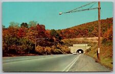 Tunnels Rays Hill One Pennsylvania Turnpike Mountains Country Road VNG Postcard picture