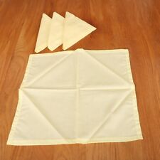 4 Vintage Yellow Cloth Napkins picture