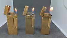Lot of 3 Dunhill Rolla gas Lighter all movable product Vol.91 picture