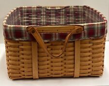 2000 Longaberger Small Wash Day Hostess Basket with Liner & Protector  picture