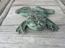 Cast Iron Frog Doorstop, Green, 7