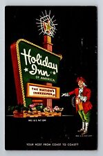 Denver CO-Colorado, Holiday Inn, Advertising, Antique, Vintage Souvenir Postcard picture