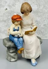 Vintage 1991 Paul Sebastian Meico Figurine Collectible Mother and Son Storytime  picture