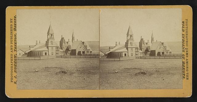 Photo:Santee Nebraska Church of Our Merciful Savior Mission House 1870s