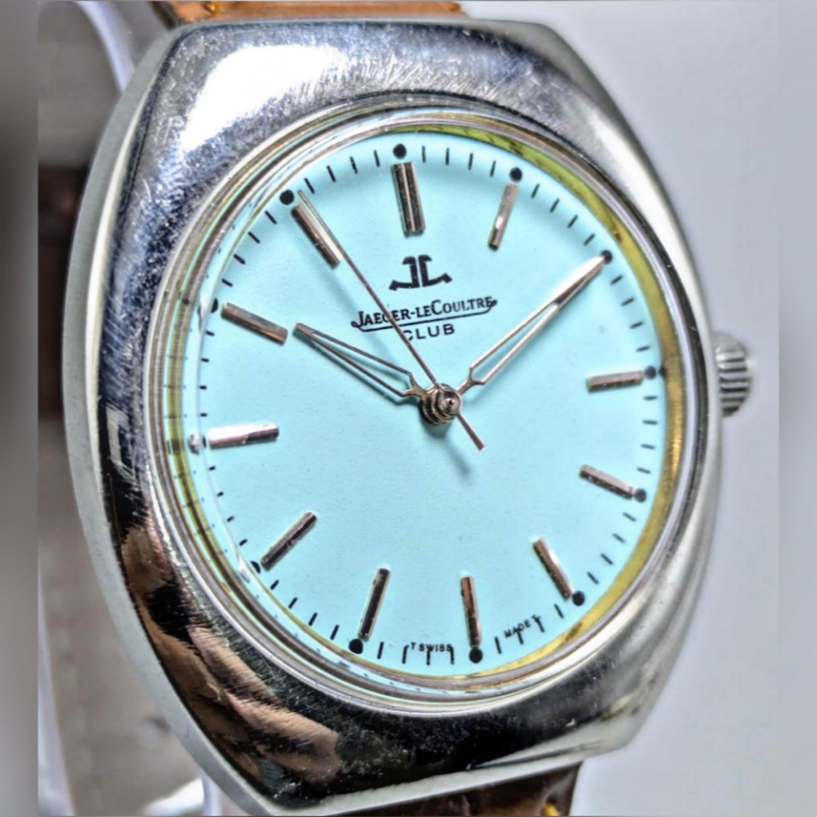 vintage Jaeger-LeCoultre Club manual winding blue dial | Swiss made | men Watch 
