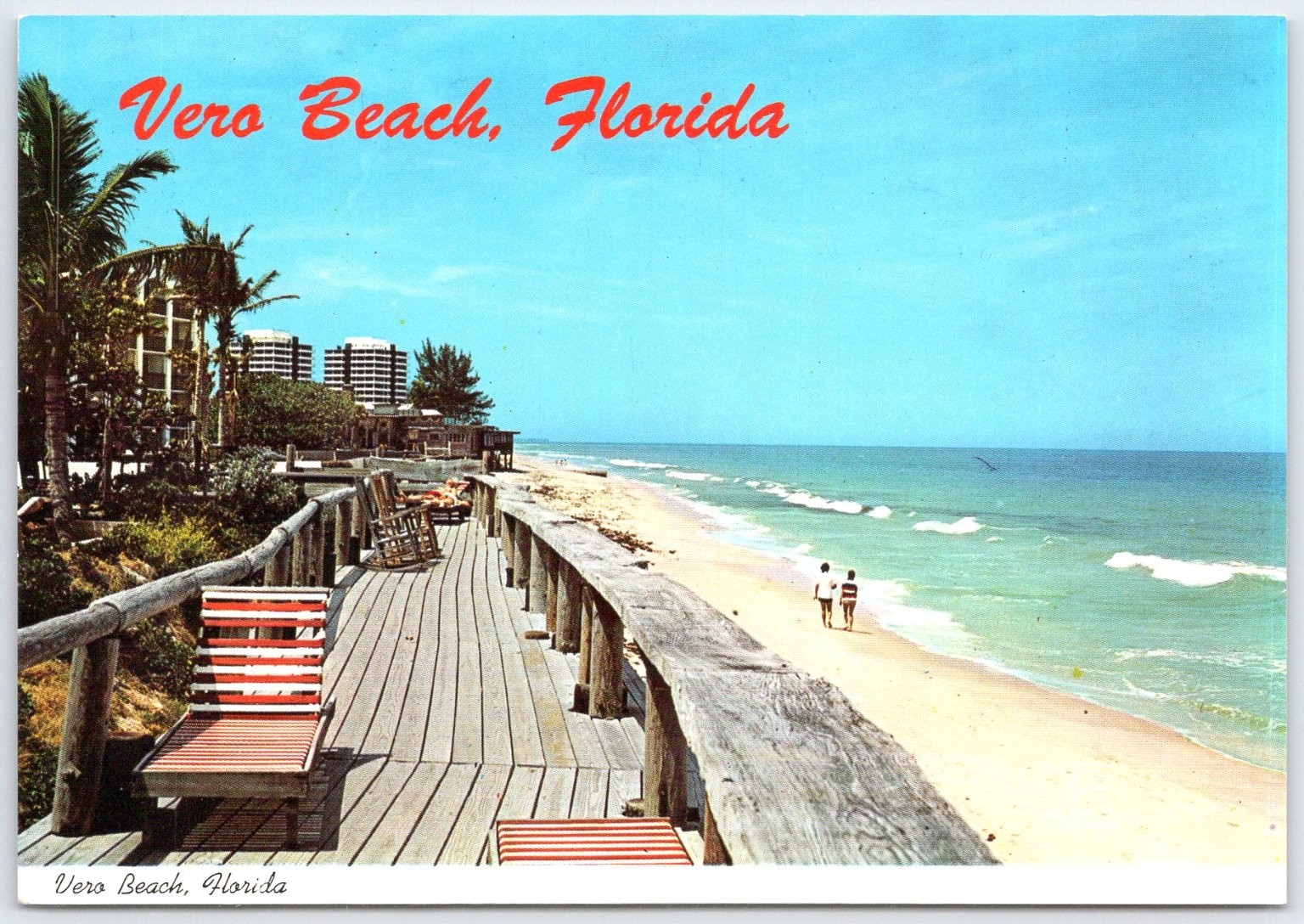 Vintage Vero Beach Florida Driftwood Inn Atlantic Ocean Postcard