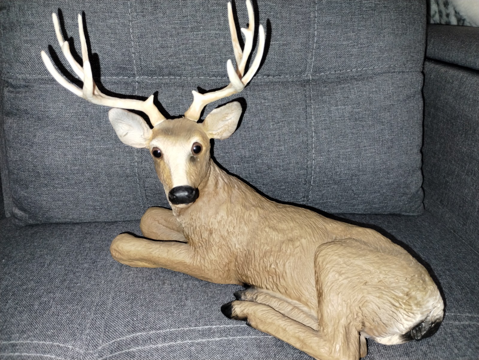 Vintage 1984 Homco Resting Deer Buck Figurine #267 - 11 Vintage 1984 Homco Resting Deer Buck Figurine #267 - 11