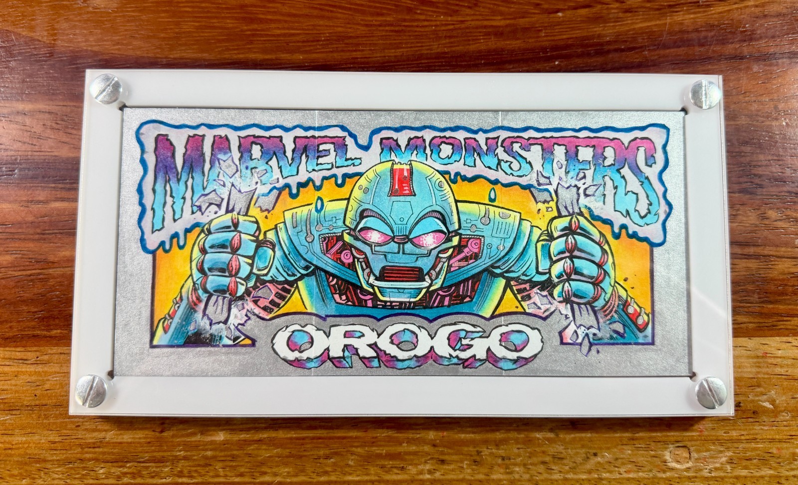 2017 Marver Premier Triple Panel Sketch Orogo Jason Crosby Marvel Monsters 