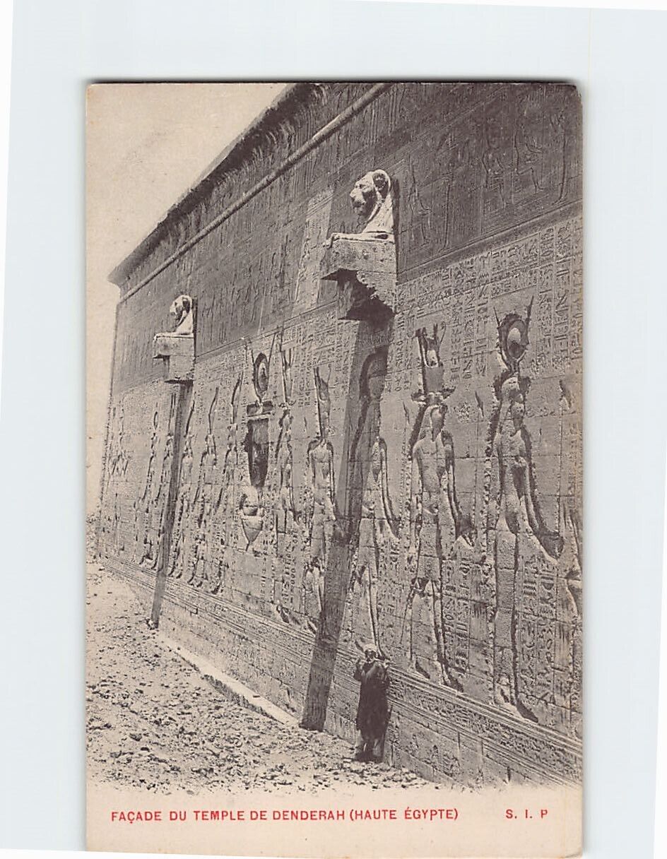 Postcard Façade Du Temple De Denderah Egypt