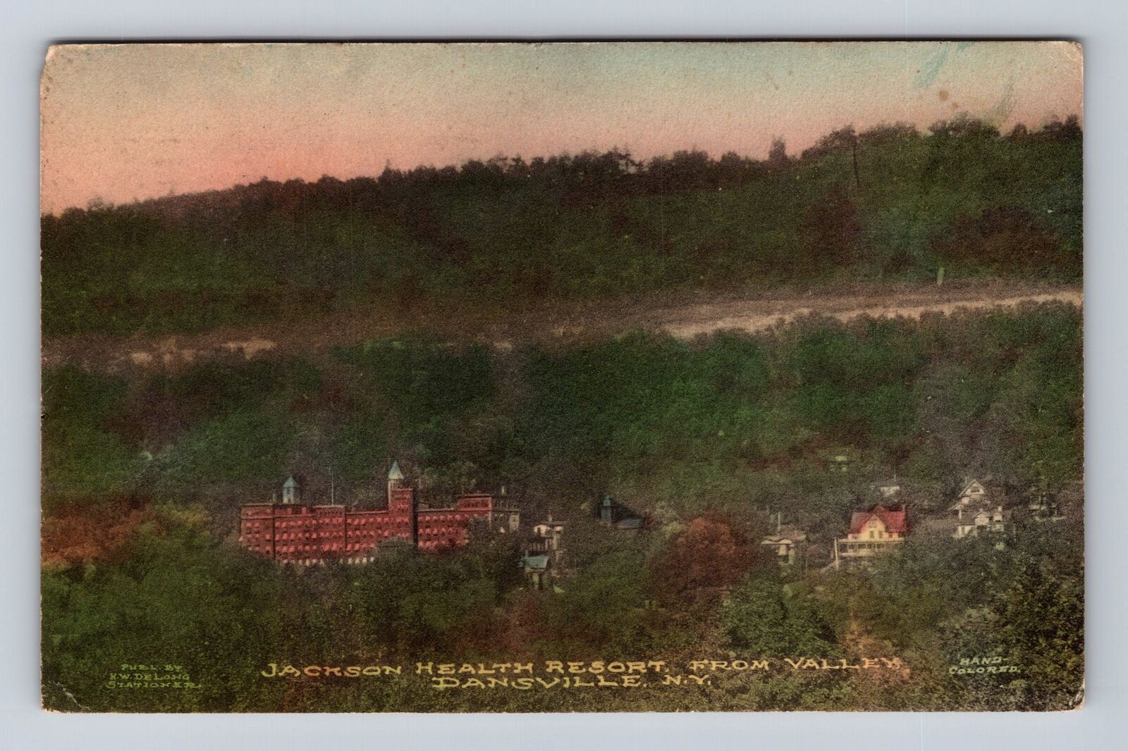 Dansville NY-New York, Jackson Health Resort, Valley Vintage c1911 Postcard
