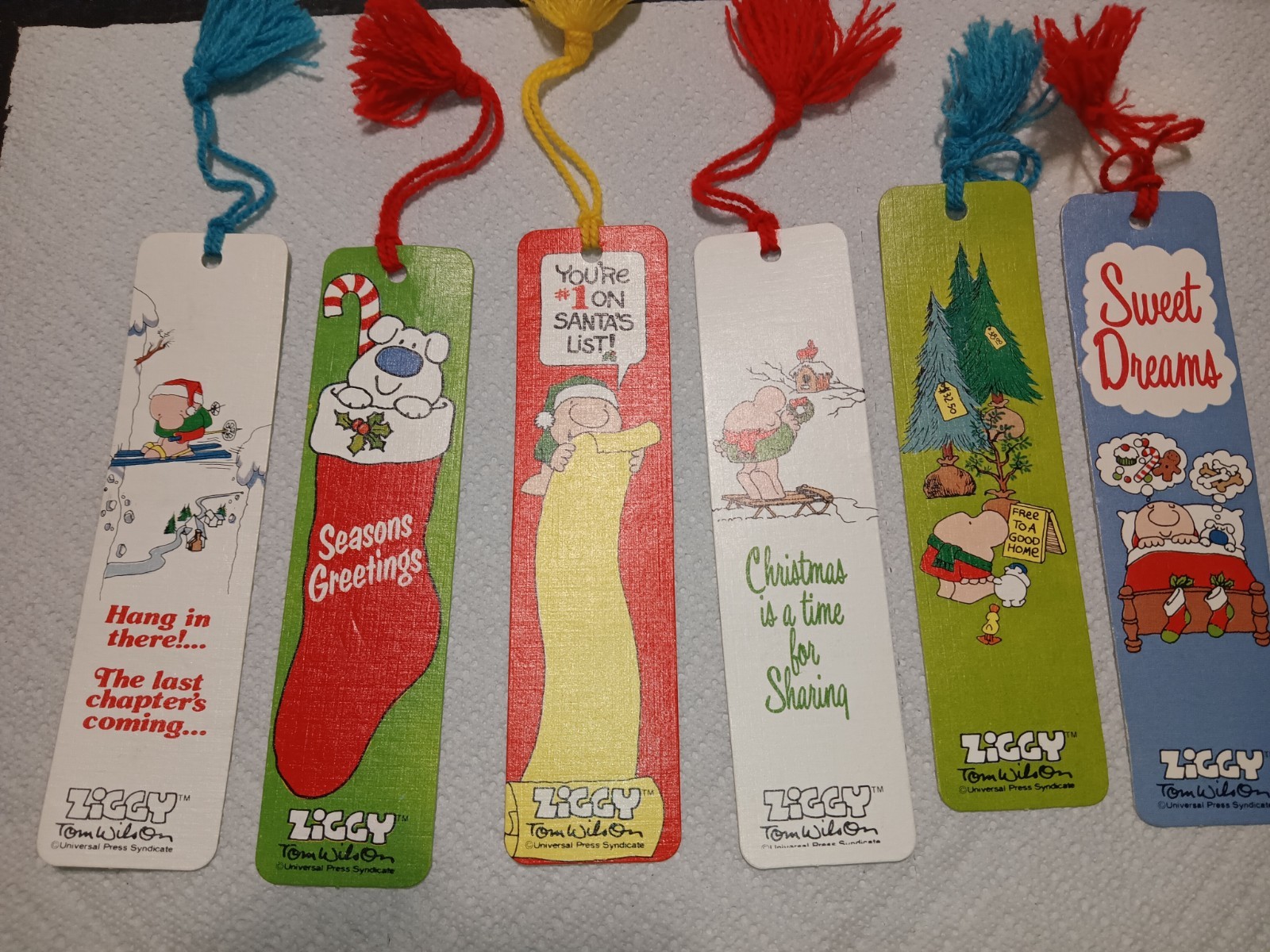 Ziggy by Tom Wilson Vintage Cardboard Bookmark 1980 Comic Universal Press Ziggy by Tom Wilson Vintage Cardboard Bookmark 1980 Comic Universal Press