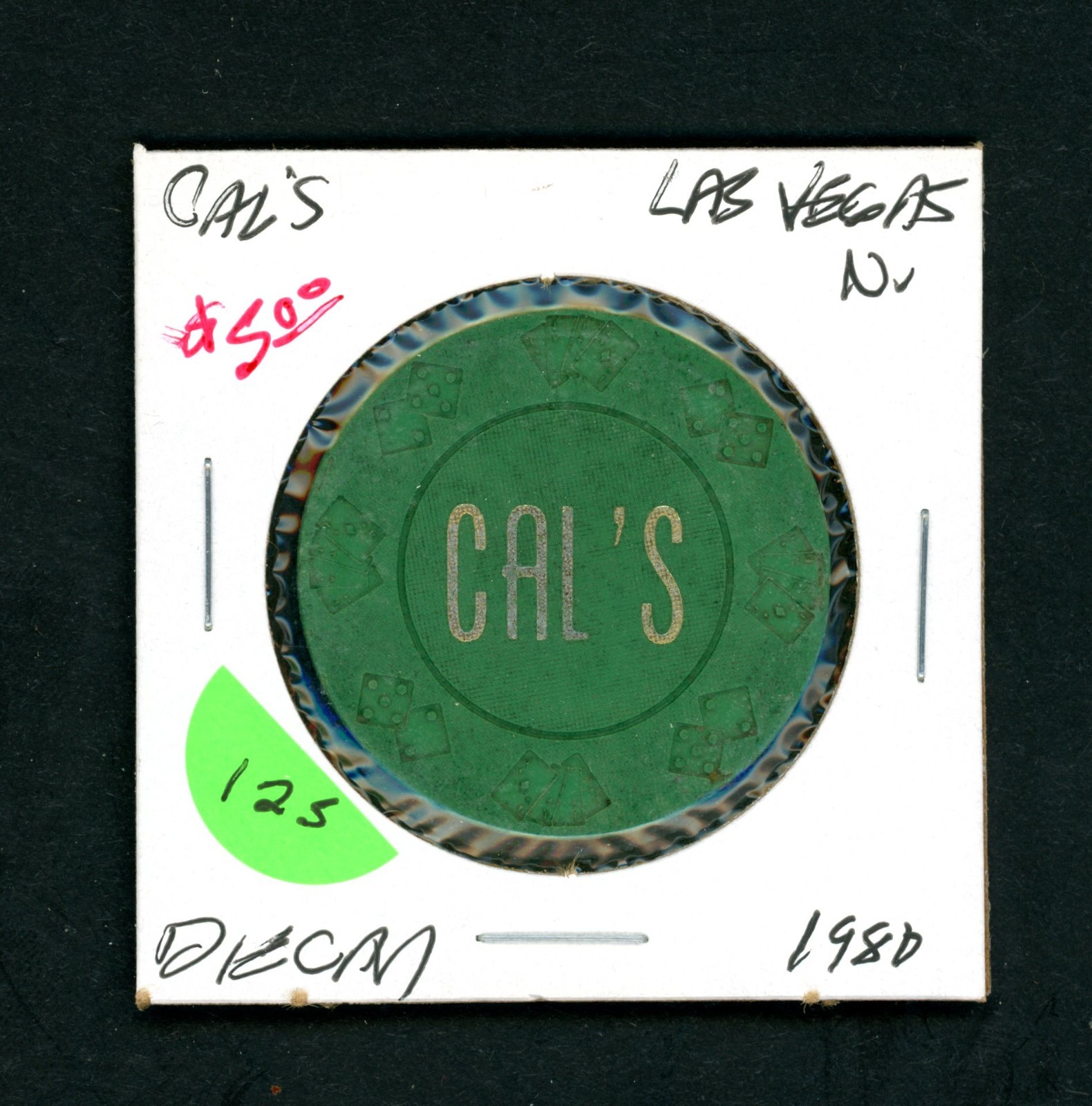 Scarce $5.00 Cal\'s Las Vegas, Nevada Casino Chip