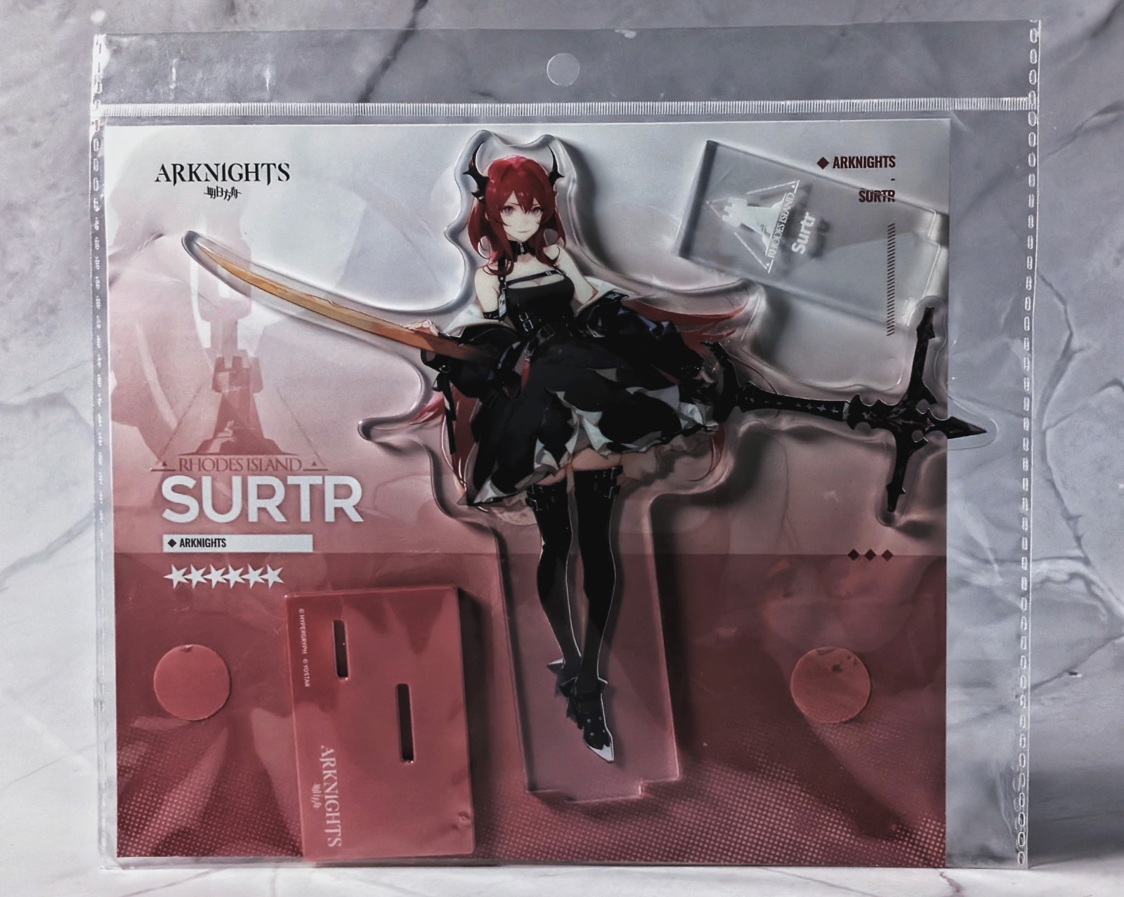 Yostar Arknights Character Acrylic Standee - Surtr, 170mm Tall, Official NEW