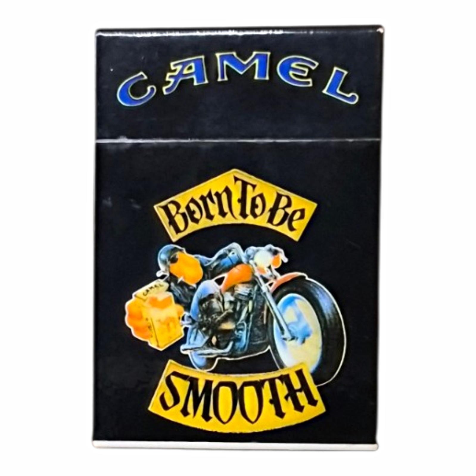 Vintage Camel Born To Be Smooth Motorcycle Cigarette Pack Novelty Lighter