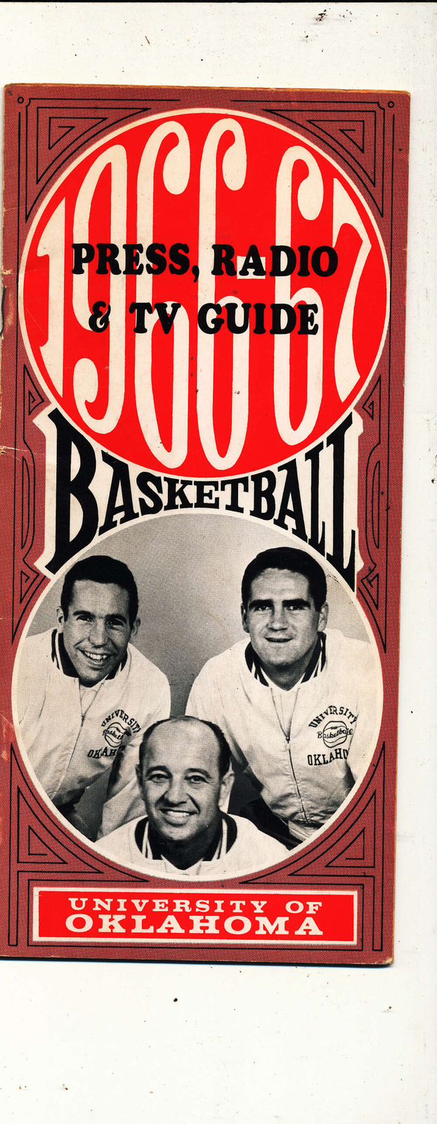 1966 University of Oklahoma Basketball Media Press Guide bx1.23
