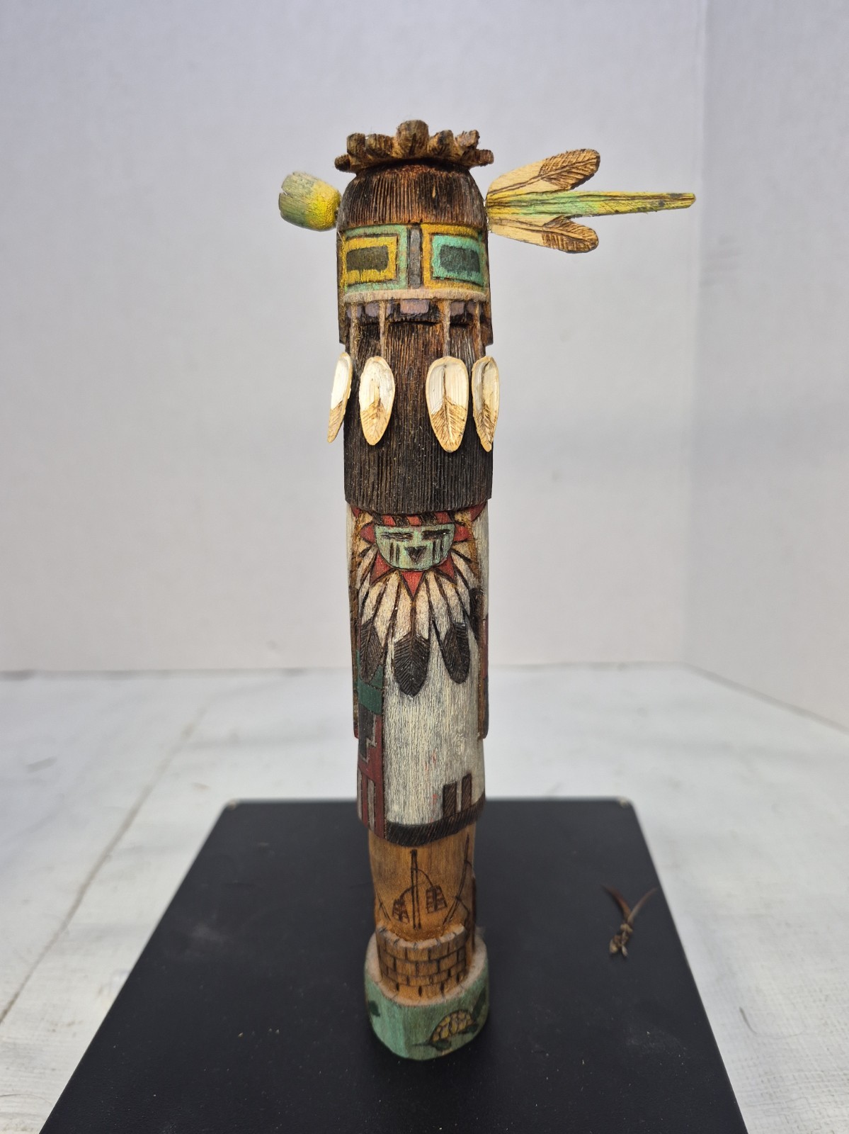 Old Style Shalako Turtle Kachina Signed Robert Harris Hopi 7.5